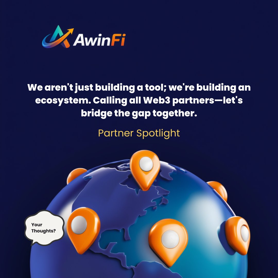 AwinFiHQ's tweet photo. The AwinFi Ecosystem is expanding! 🚀

Calling all Web3 innovators and protocols—let’s collaborate to create a seamless finance experience. DM us to join our Partner Spotlight.  

#CryptoCommunity #DeFi #collaboration #Luno #Rogue https://t.co/7m1LZ9Yc2R