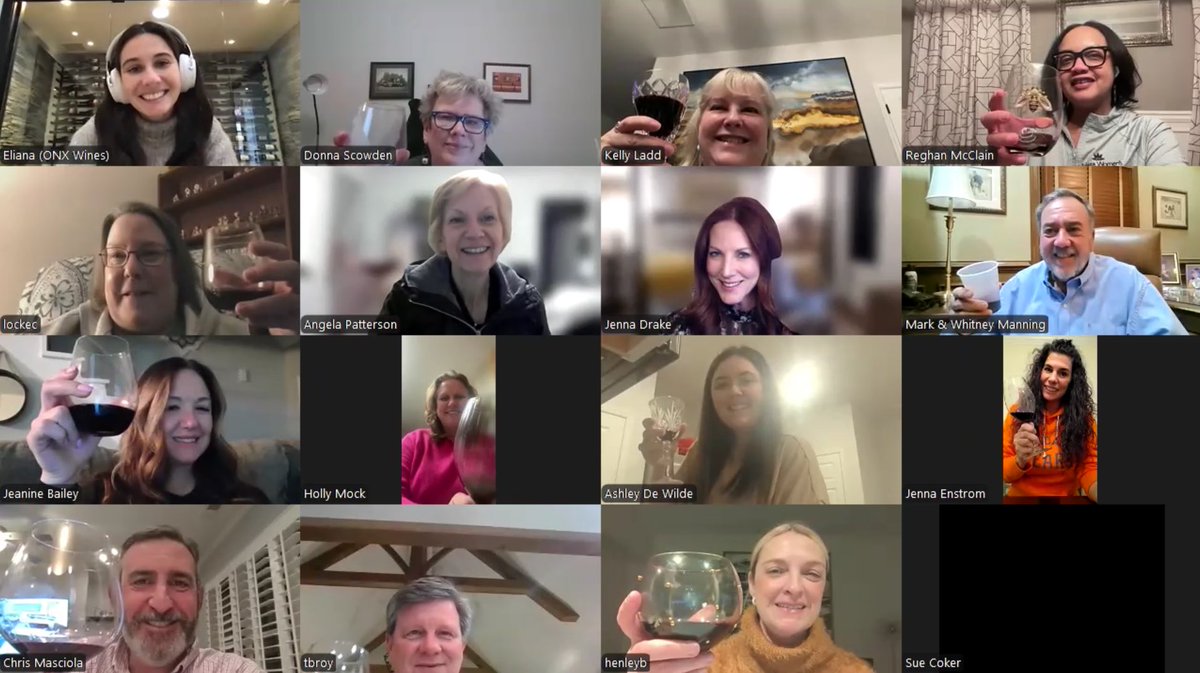 Although we had to postpone because of weather in GA &amp; TN, our members had a great time at our virtual wine tasting with ONX Wines. It was such a fun way to celebrate National Medical Group Practice Week together!🎉
#MGMA 
#NMGPWeek
#TNMGMA