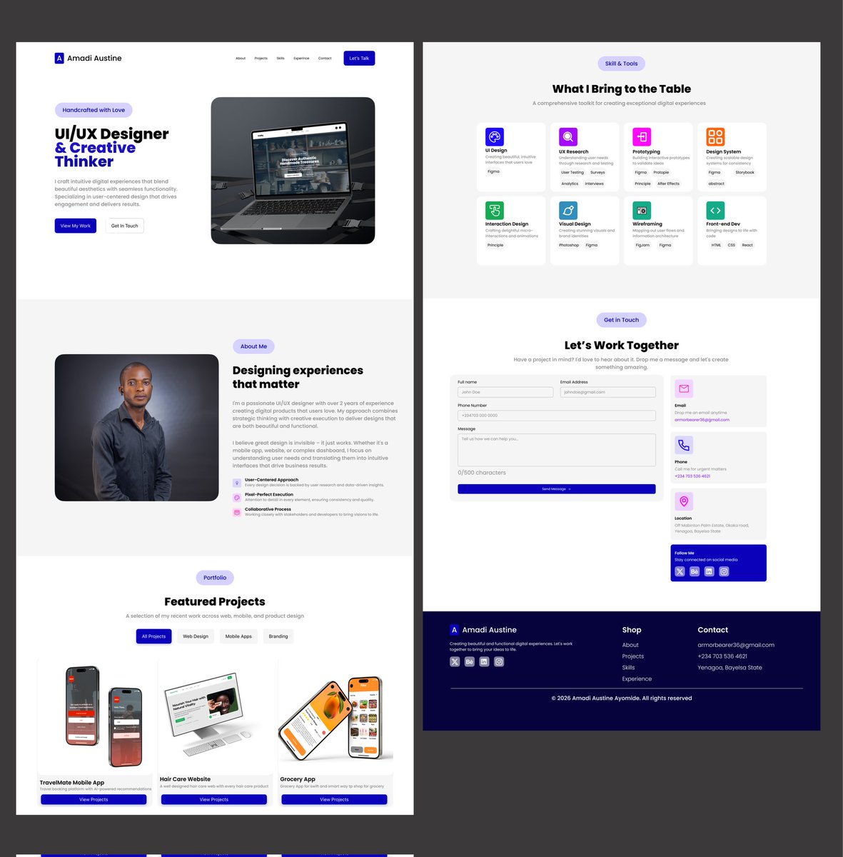Austinemeka123's tweet photo. My name is Amadi Austine Ayomide. A graduate of University of Ilorin. currently serving as a corps member in Yenagoa, Bayelsa State. I am an educator, UIUX designer and product designer, graphics designer and photographer. I am open for collaborations and internship. 
#uiuxdesign https://t.co/azOsnuWArZ