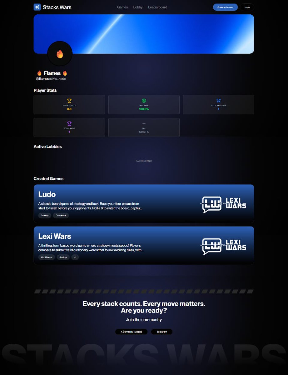 StacksWars's tweet photo. BETTER UI + NEW GAME

Stacks Wars is back better and more improved, with the addition of a new game— Ludo and also a new and improved UI/UX, the fun you had before is no match for what you're about to experience now.

We took a break to build and we're back to serve to serce you better, bringing back hosting of sponsored lobby in 2 weeks, are you ready to experience the ultimate onchain fun? 

Experience Stacks Wars at https://t.co/D9LqMmlDFV, have fun playing.