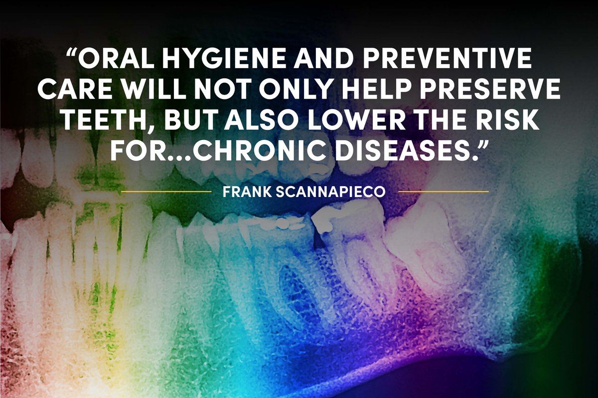 UBuffalo's tweet image. Your mouth matters 🦷 A #UBuffalo expert discusses the surprising link between oral health and diseases like #diabetes, pneumonia, and #Alzheimers on the latest Driven to Discover podcast ➡️ ms.spr.ly/6012QMXTq