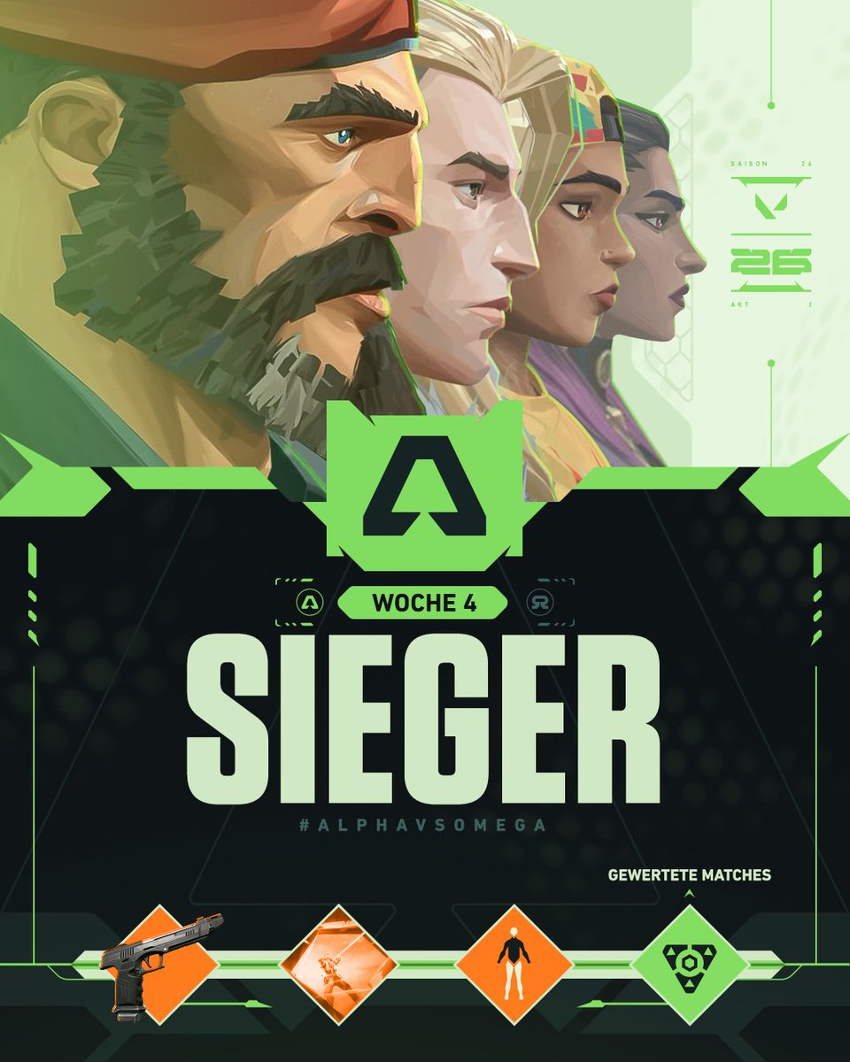 VALORANTde's tweet photo. Die Wettkampfszene gehört Alpha #AlphaVsOmega https://t.co/fN6zEnbr38