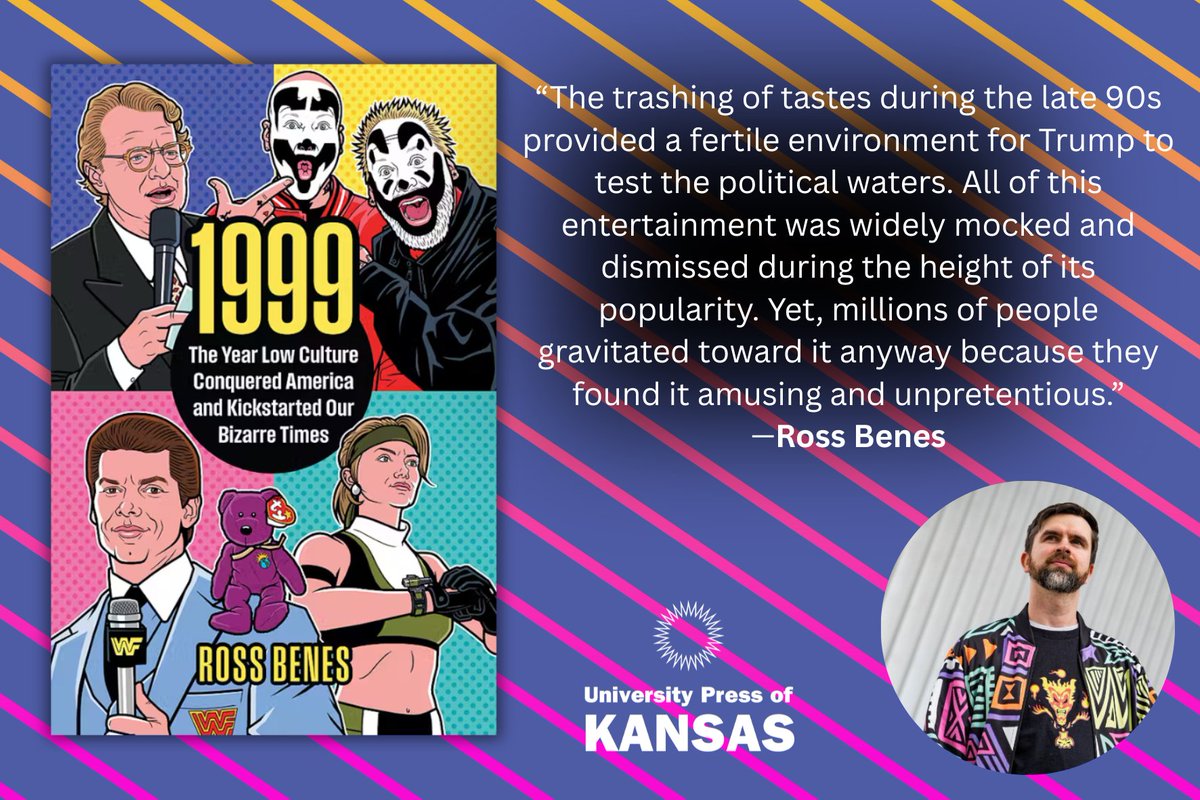 Kansas_Press's tweet image. Read from the desk of author @RossBenes "Want to Understand Trump's Appeal? Consider the Trashy TV that Thrived When He Announced His First Presidential Run in 1999" f.mtr.cool/nztjnirmux

#trumpadministration #90sculture #trashytv #donaldtrump #1990s #bizarretimes #upkansas
