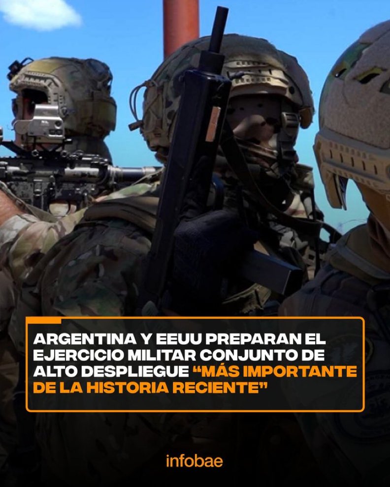 ale_fantino's tweet photo. 🚨 ARGENTINA y EEUU PREPARAN el EJERCITO MILITAR CONJUNTO DE ALTO DESPLIEGUE “más importante de la historia reciente”

¿BANCAS?👇🏼👇🏼👇🏼👇🏼

1-SI👏🏻
2-NO❌ https://t.co/rM5Zb9bdxa