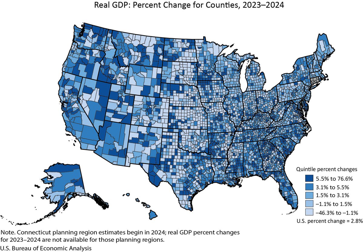 ClemsonREAL's tweet photo. County GDP &amp; Personal Income for 2024 @BEA_News 
https://t.co/dRxLnwUxS6 https://t.co/SlYGWNAGHl