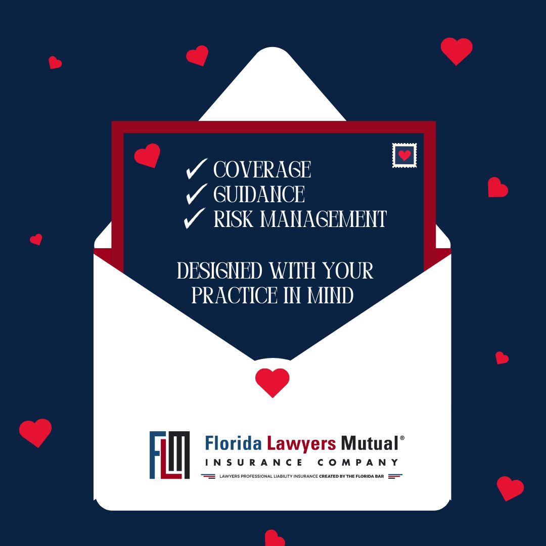 FLMIC's tweet photo. On Valentine's Day and every day, we love our members and support the work they do. 💙

From risk management resources to CLE and more, discover how we support Florida lawyers each day by visiting https://t.co/SfsujiBKtk. https://t.co/X7NKDZ2x1L