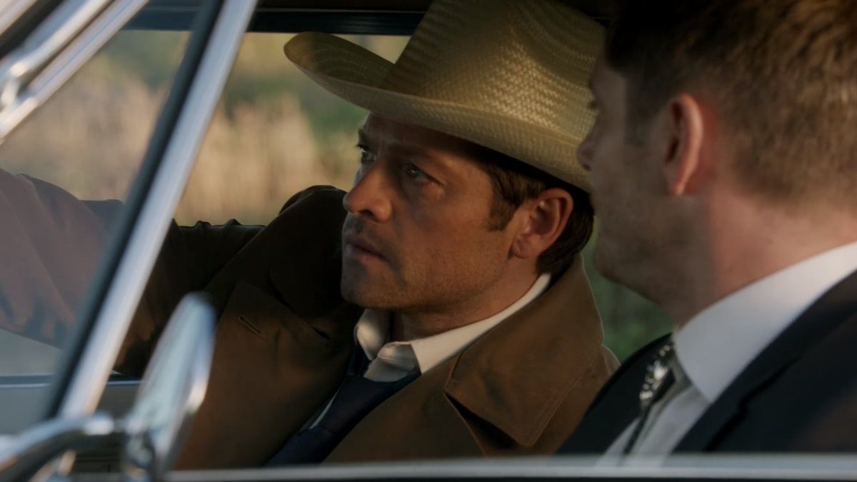 dean-i-will-tourture-anyone-who-touches-my-car-winchester giving zero shit about cas adjusting his rear view mirror like????? it's a husband privilege 😭
