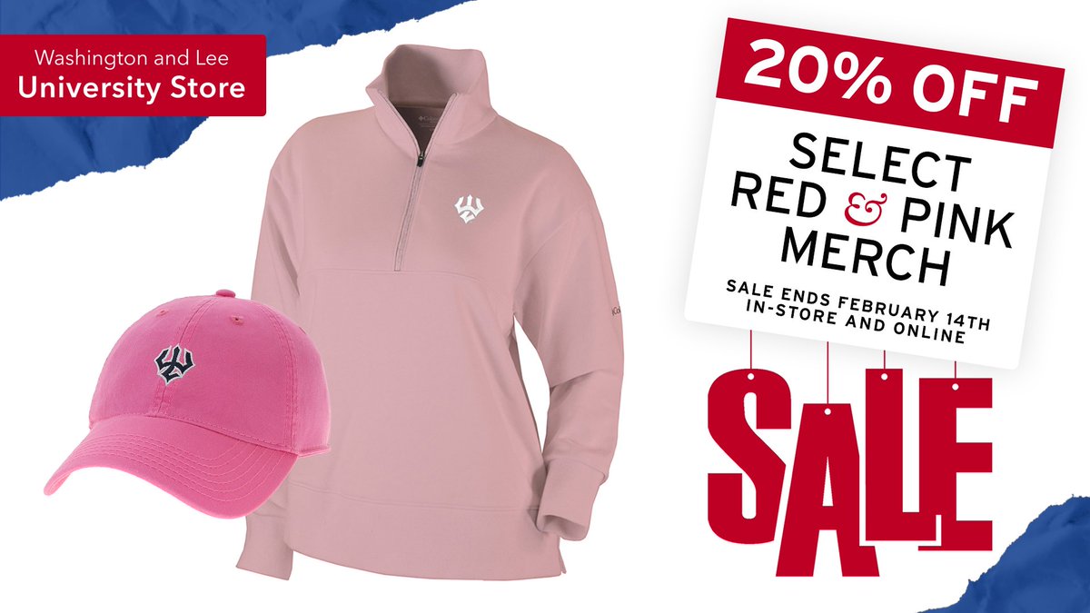 WLUstore's tweet photo. Valentine’s Day deal ❤️
Take 20% off select red &amp; pink merch through 2/14.
🔗https://t.co/0kPc5Qjtmo https://t.co/MXoabJ6WiF
