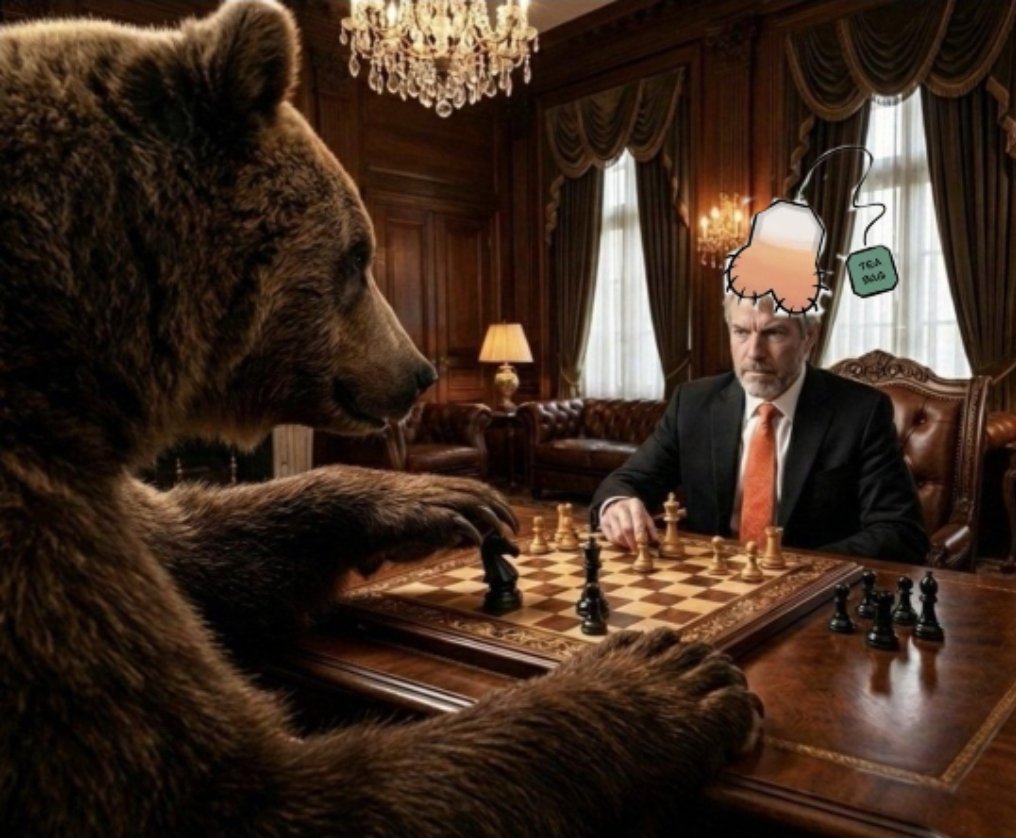 In a humiliating move the bears put the teabag on <a href="/saylor/">Michael Saylor</a> . Play checkers next time bro