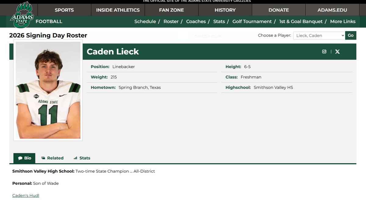 Caden Lieck tweet media