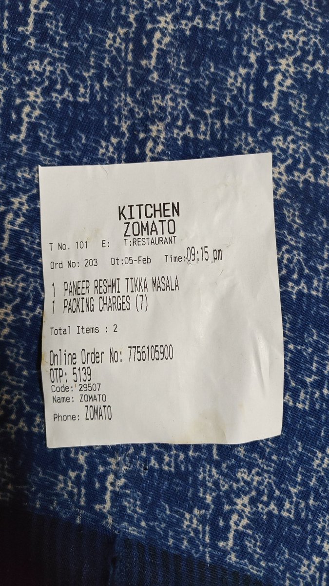 imabsahani's tweet photo. This is the bill, they have messed up the order https://t.co/P9w0dzF9fc