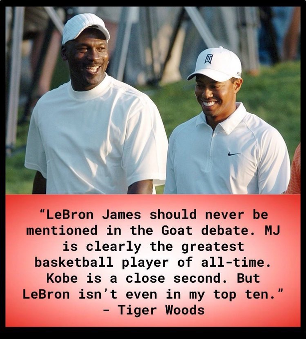 BernieFratto's tweet photo. 😲Snap! #TigerWoods off the top rope! #MIDNIGHTHOUR topic Saturday night!
#LeBronJames
@FoxSportsRadio
Be there! https://t.co/6geWUB3BpR