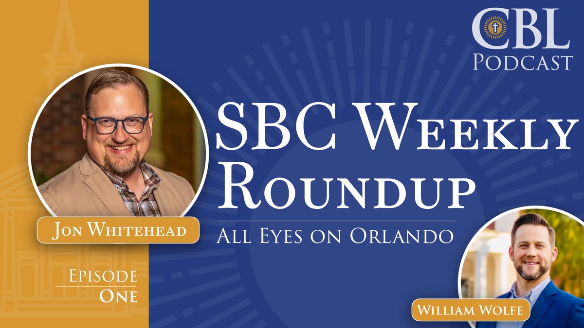 We are excited to announce a new resource: The SBC Weekly Roundup! 

We will be live today at 2 pm ET, and it will be made available on all other podcast platforms.

Starting today, <a href="/jrwhitehead/">Jon Whitehead</a> will be joining the Baptist Leaders podcast for a once-a-week briefing roundup on all