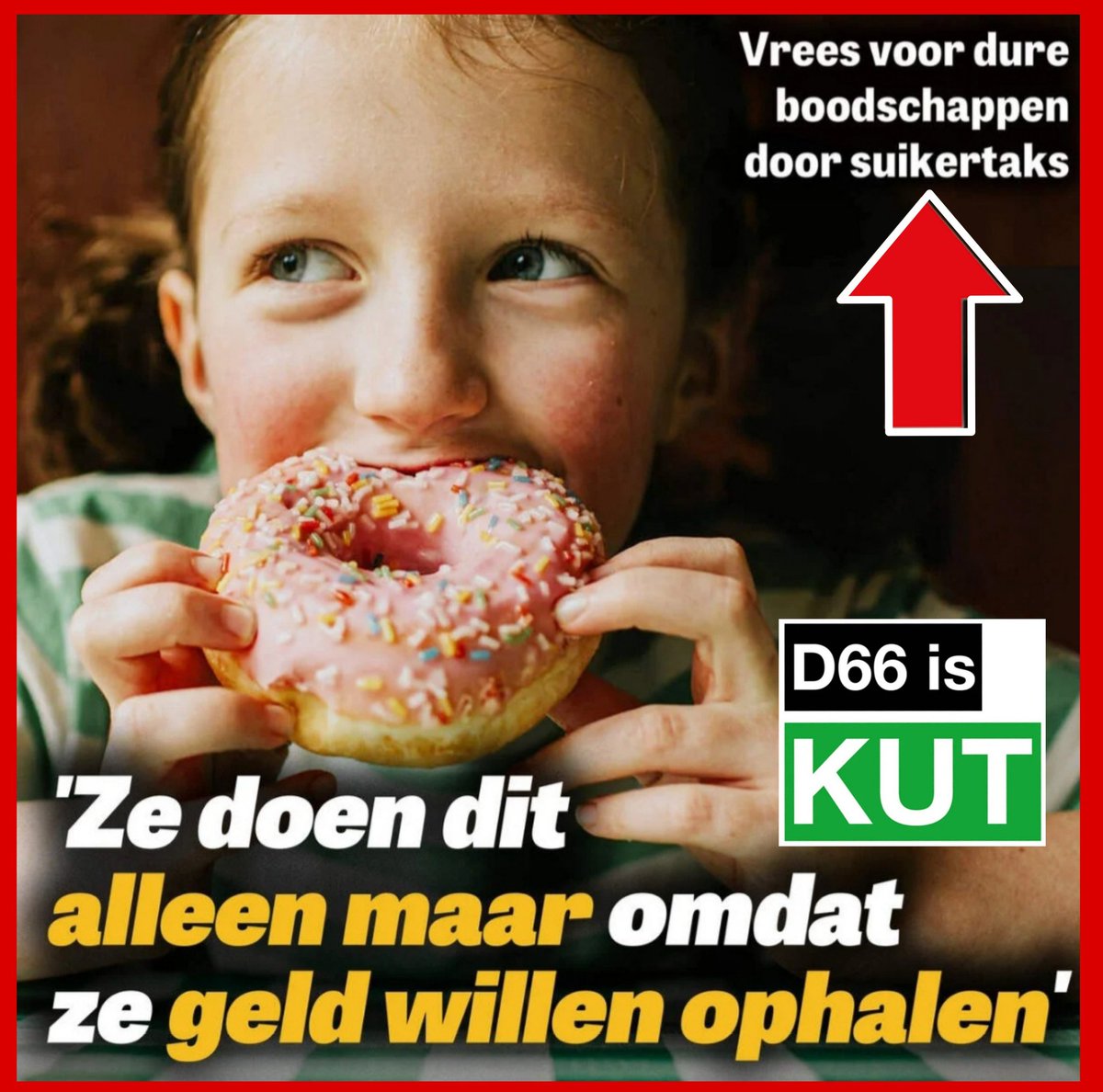 TonyHellings's tweet image. Alle #boodschappen waar #suiker in zit worden duurder, bovenop de toch al stijgende prijzen! Vergis u niet dat zijn er veel! 'Lekker' leven probeert #ZUURLINKS steevast te dwarsbomen! Zelf kunnen de rijke, linkse #D66 elite stinkers het allemaal makkelijk betalen! #suikertaks