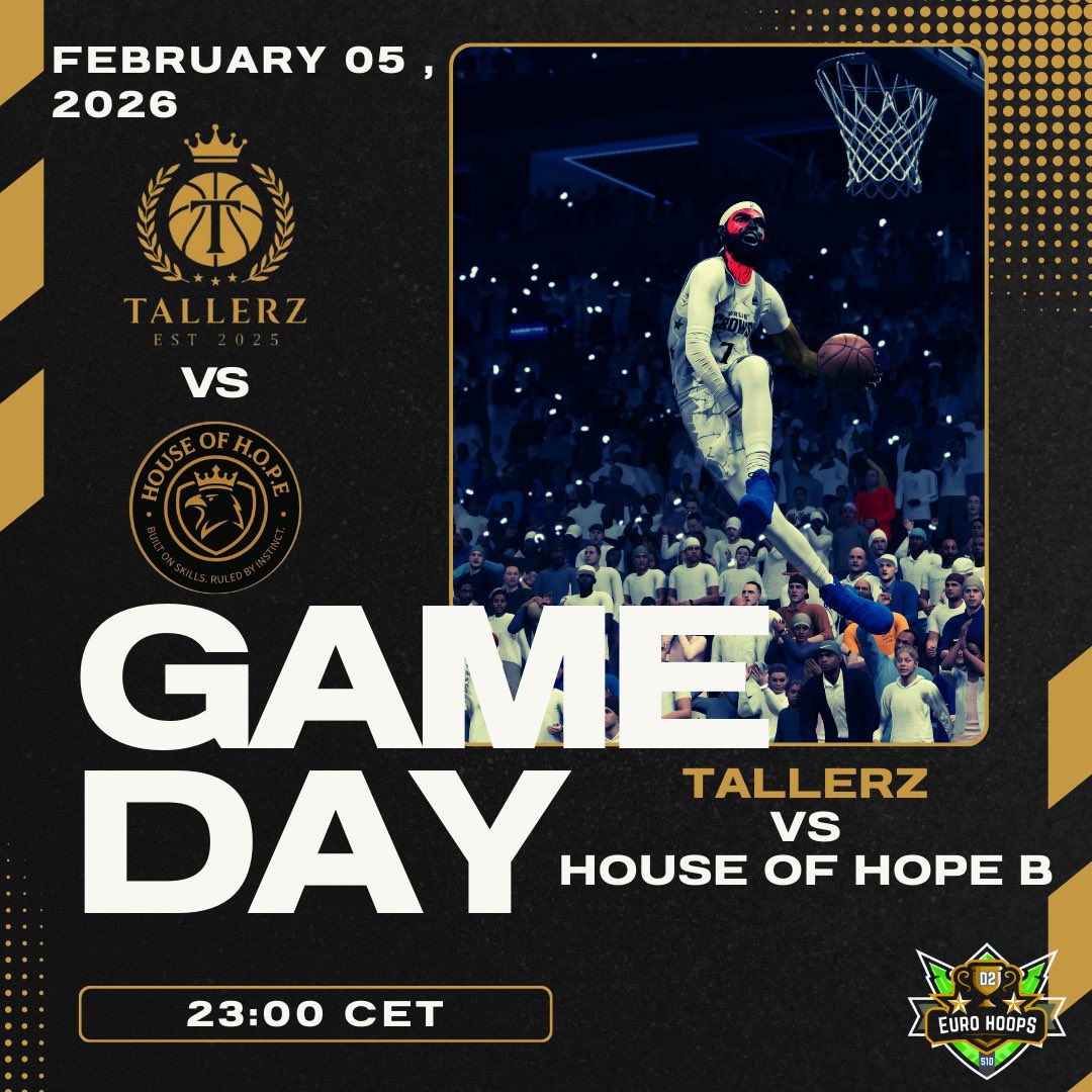 ❗️GAMEDAY in <a href="/EuroHoops2K/">𝗘𝘂𝗿𝗼 𝗛𝗼𝗼𝗽𝘀 𝟮𝗞</a>
🏀 Playoffs Round 2 (BO3) 🆚 House Of Hope B
Locked in. Ready to cook. 🔥
👨‍🍳 <a href="/KazyyB1/">K Munna</a>
🎯 <a href="/IIKenough/">Ken Sildaru</a>
🔒 <a href="/Annes_Ravkic/">Annes Ravkic</a>
⚓️ <a href="/mano_18ttv/">עידו מנו</a>
💪 @Olajuwon_2k

📺 Live: twitch.tv/mano_18ttv