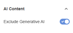 Now that stock photography sites are getting poisoned with #AIslop, it's nice to see companies have the decency to have this toggle to not see them. I don't want fake garbage in my designs. Thank you @shutterstock <a href="/yayimages/">YAY Images</a> <a href="/Depositphotos/">Depositphotos</a>