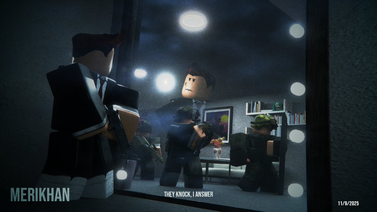 KhanGFX's tweet photo. "They knock, I answer."
Remade my first GFX  from 4 years ago.

Likes and rts are appreciated!
#commissionopen #Robloxart #robloxGFX https://t.co/cCZ09cgXuq