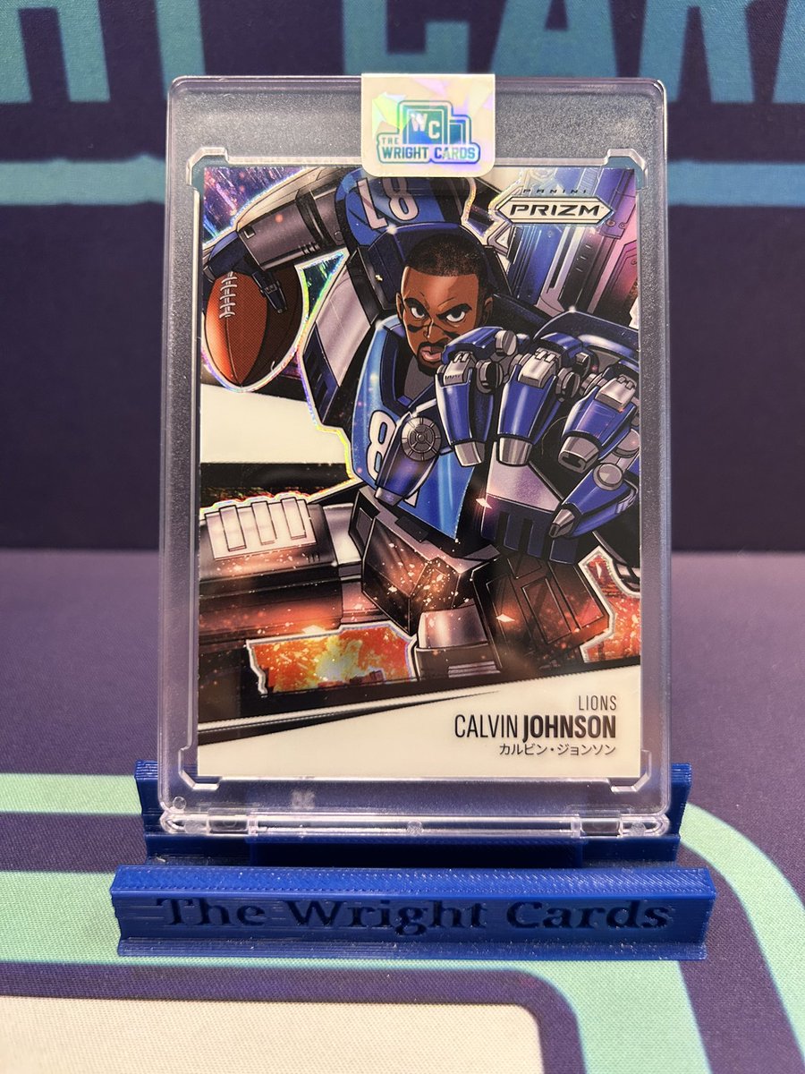 TheWrightCards's tweet image. If Josh Allen’s Manga sold for $8,200… what would you value Megatron’s??? Gimme y’all’s guesses #TheHobby #Prizm