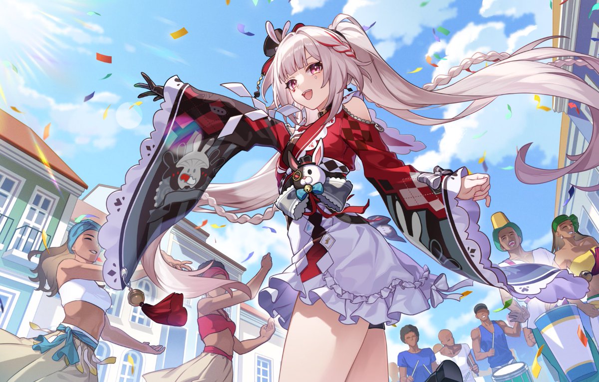 StarRailVerse1's tweet photo. New Sparxie Official Art celebrating the Carnaval!

-From HSR PT account

#HonkaiStarRail https://t.co/jbmYfV4qUC