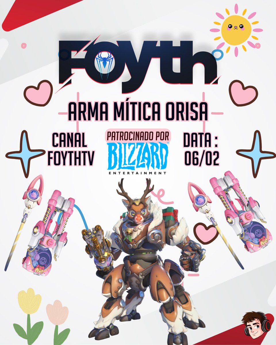 FoythTv's tweet photo. Sorteio exclusivo pro twitter 
🐾Arma Mítica Orisa!  
Regras :   
📷 Me seguir  
📷 Rt nesse post
📷 Marca o Duo
Ps: se me seguir na Roxinha eu vou continuar trazendo mais sorteio aqui ♥ 
Resultado dia 06/02 Deixem a dm aberta! Caso o ganhador não apareça até as 15h do dia 07/02, sortearei uma nova pessoa! Obrigado pela Parceria
@OverwatchBrasil #OW2GiveawayBR #OW2BR
