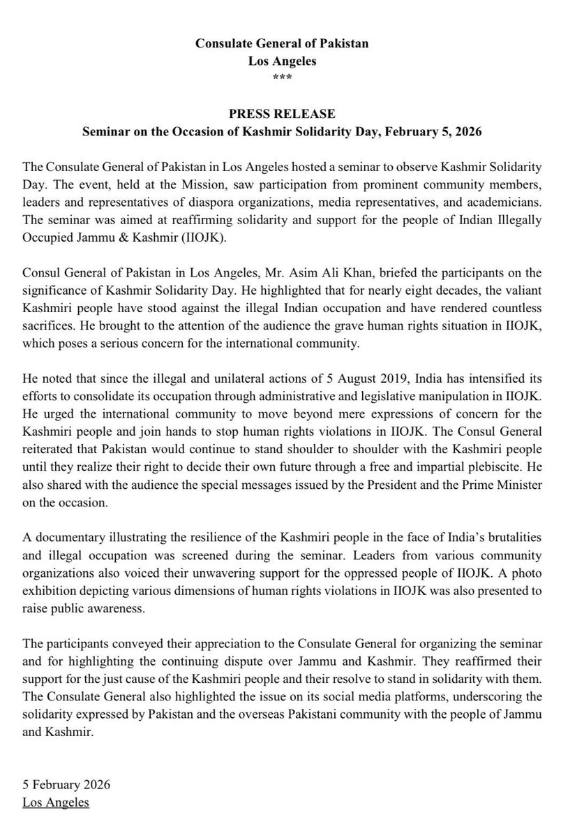 Pakistan Consulate General Los Angeles (@pakinlosangeles) on Twitter photo 