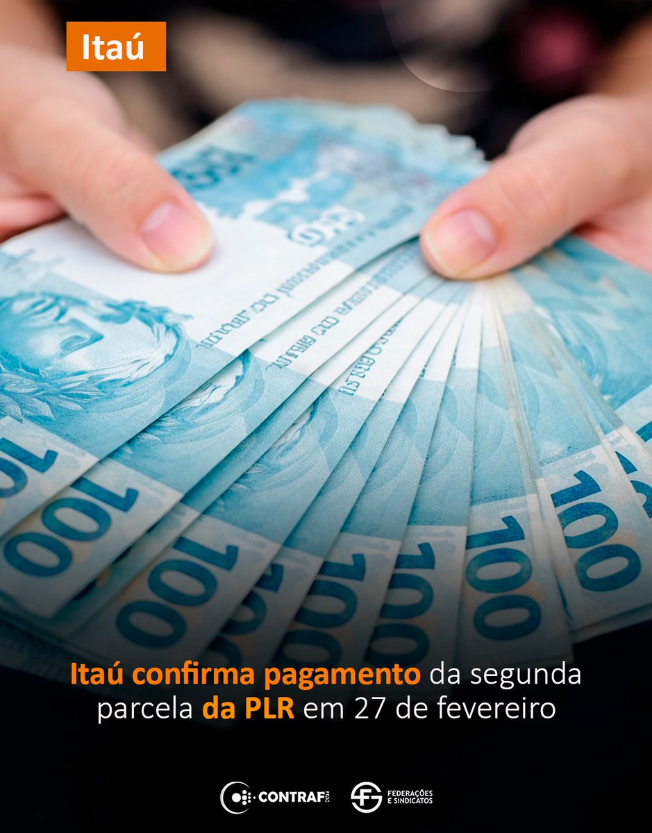 Itaú confirma pagamento da segunda parcela da PLR em 27 de fevereiro*l

Atendendo a um ofício enviado pela Contraf-CUT a todos os bancos reivindicando a antecipação, o Itaú informou que efetuará o pagamento da segunda parcela da Participação nos Lucros e Resultados (PLR) no dia