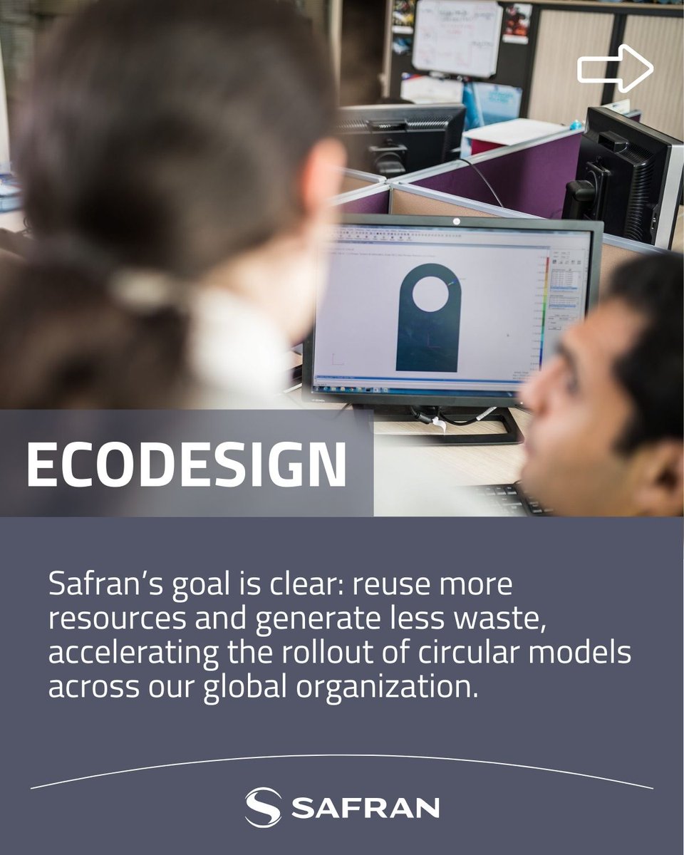 SAFRAN's tweet image. How does #ecodesign bring @Safran’s circular economy ambition to life in product development? Deep dive…