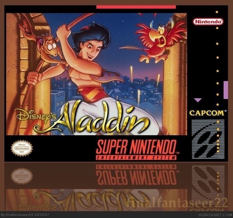 【未開封】PoppingAladdin 初代 Game: Disney's Aladdin Console: Super Nintendo Entertainment
