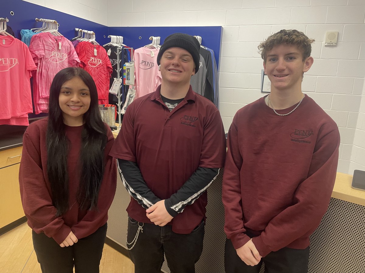 pentacareerctr's tweet photo. Congratulations to Monica Penaflor (Northwood), Eric Hartman (BG), and Raif Johnson (Eastwood) on qualifying for the DECA International Career Development Conference through the DECA Stock Market Challenge! 📈

Competing in the challenge from September through December, the team finished in the top 25 out of more than 1,000 entries in the Central Region, an outstanding accomplishment. Way to go! #PentaPride #SuccessReady