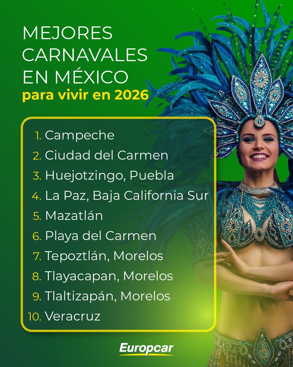 Hay de carnavales a CARNAVALES. Y para nuestros usuarios, estos son los 10 mejores de México. 

Tú cuál agregarías a este top y por qué. Cuéntanos. 😀