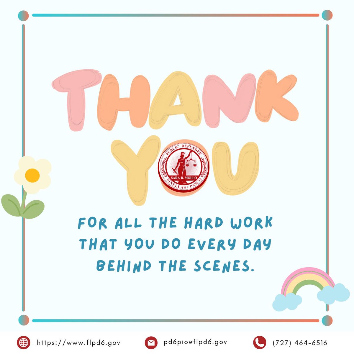 PD6SaraMollo's tweet image. Public defense isn’t just courtrooms and case files. It’s conversations, preparation, patience, and showing up when it counts.

That behind-the-scenes work makes a real difference.

#PublicDefenderLife #ThursdayPost #TeamPD #PD6SaraMollo #ThankfulThursday