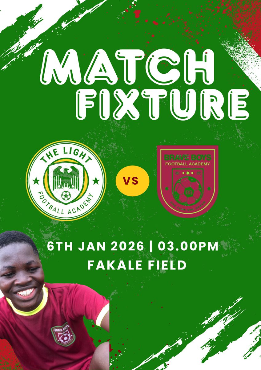 Braveboys_FA's tweet photo. MATCHDAY IS CALLING ⚽🔥

FOCUS. PASSION. TEAMWORK.
WE STEP ON THE PITCH READY TO GIVE IT OUR ALL.

SEE YOU TOMORROW 💪💚

#Matchday
#GameDay
#YouthFootball
#FootballAcademy
#GrassrootsFootball https://t.co/UVojnvbSYe