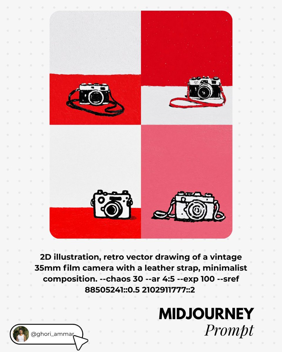 Retro vector camera grid