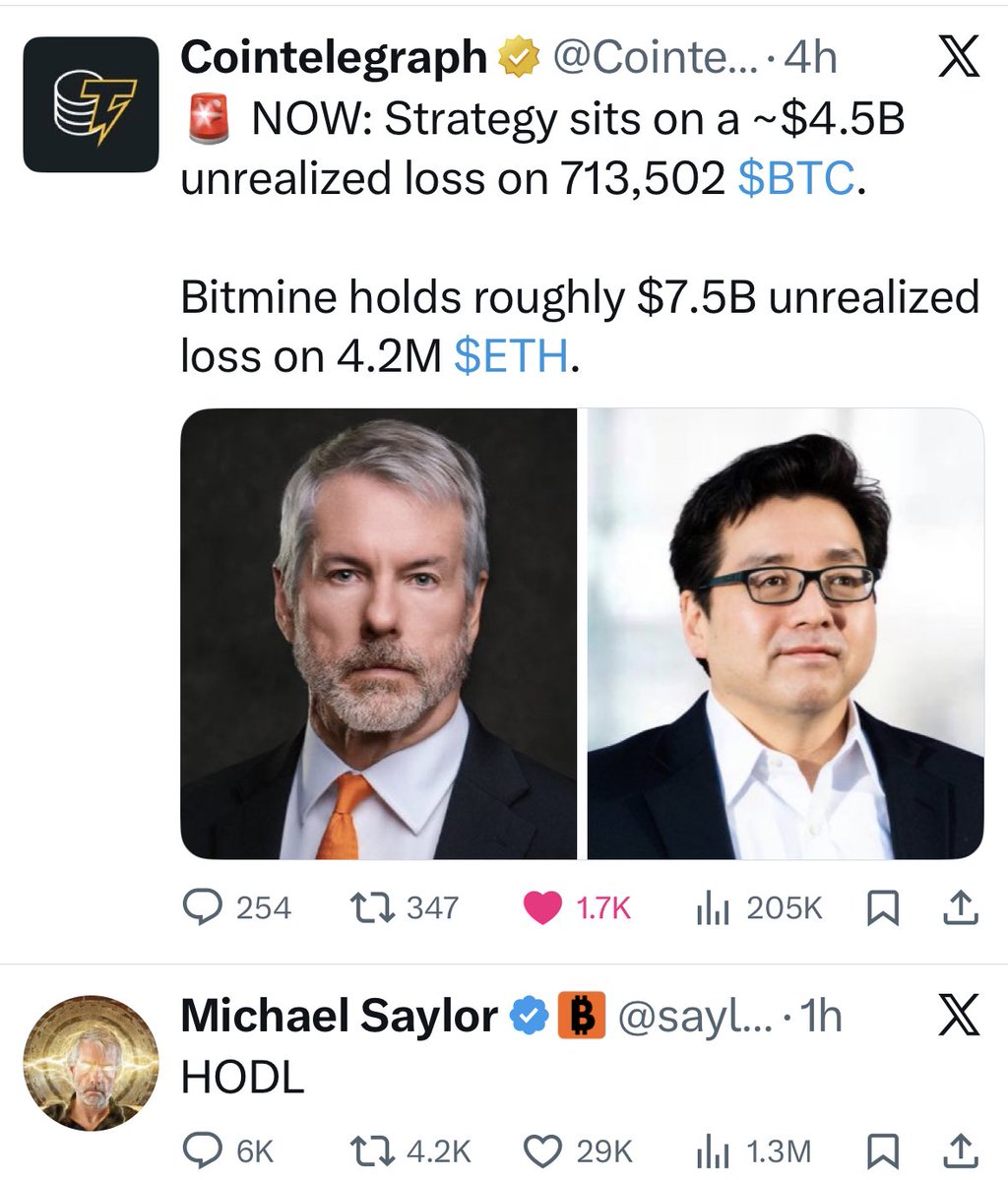 Algo strong- 4.5B loss …. Hold ⁦<a href="/Cointelegraph/">Cointelegraph</a>⁩ ⁦<a href="/saylor/">Michael Saylor</a>⁩ #bitcoin