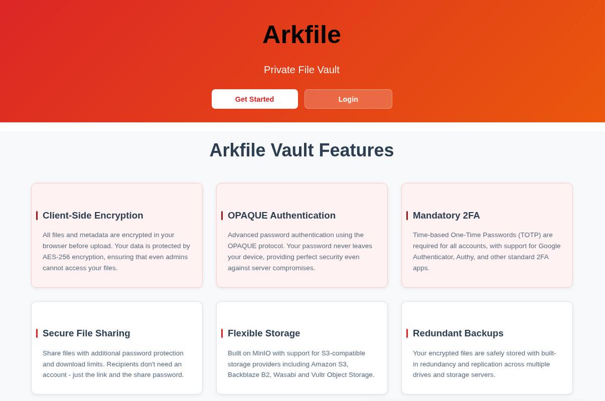Arkfile tweet media
