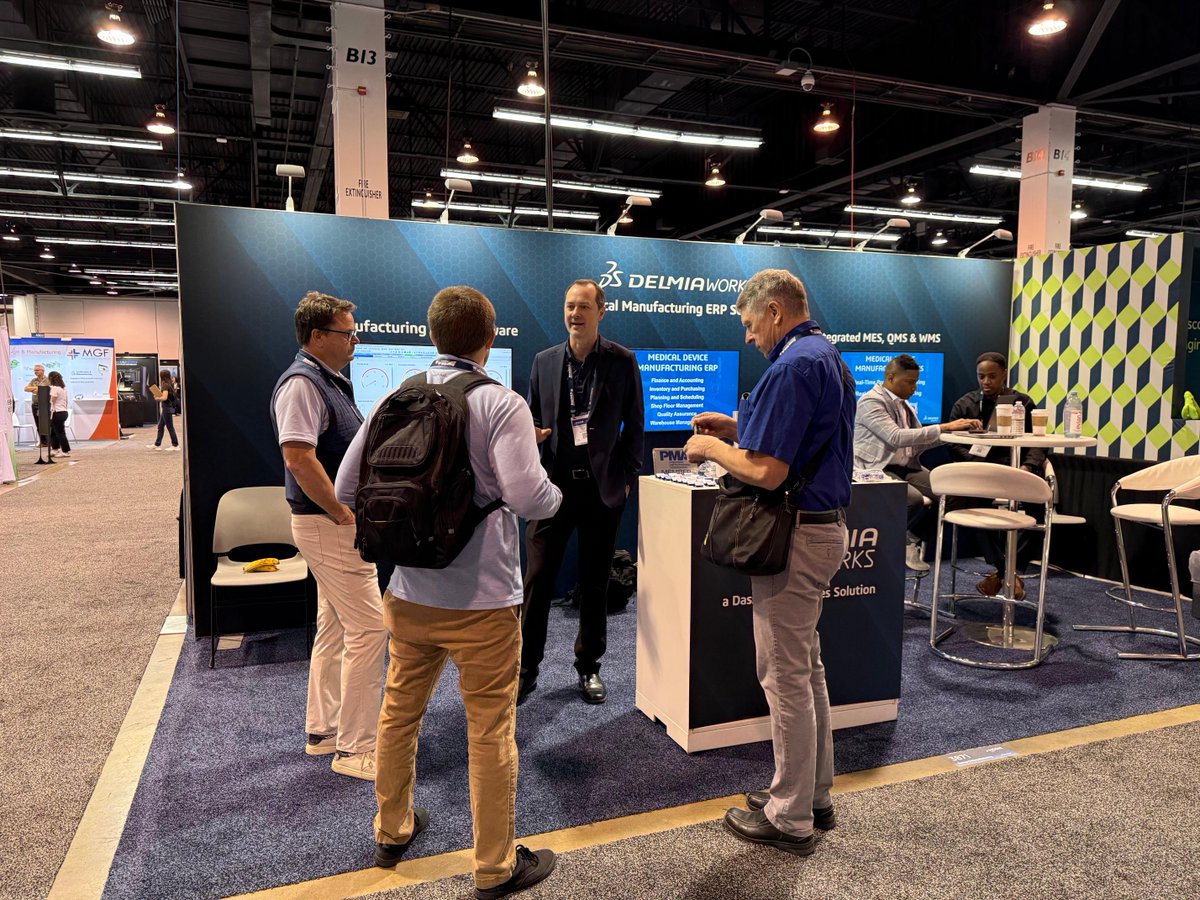 DELMIAWorks's tweet image. Last day at MD&amp;amp;M West! It’s been a great week of conversations w/ leaders across the medical device space. Before you go, visit us at Booth 3871 &amp;amp; see how our DELMIAWorks ERP supports medical device manufacturers. go.solidworks.com/GLO
#MDMWest #medicaldevice #injectionmolding