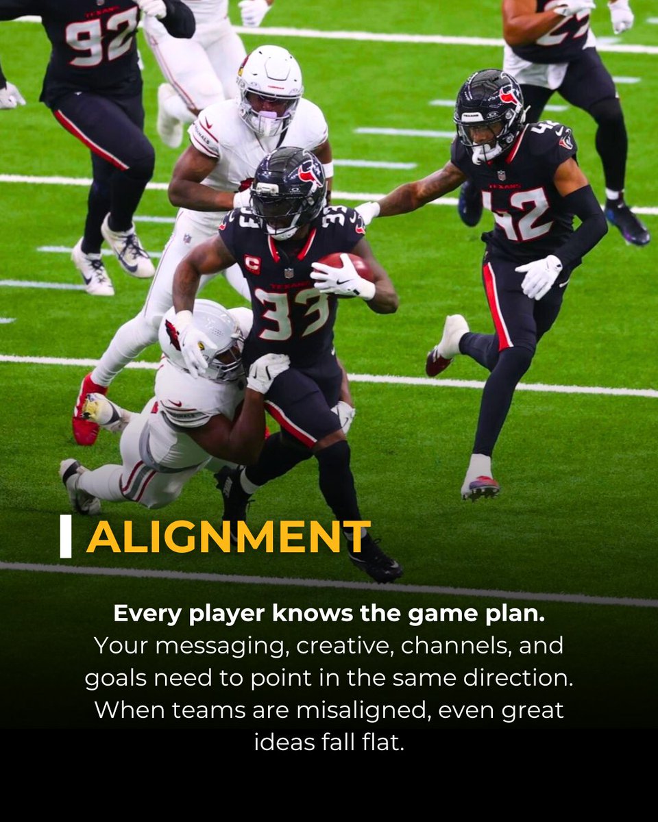 OnTargetAgency's tweet photo. The NFL teaches a simple lesson:
Results come from the work you don’t always see.

Marketing is no different.

#superbowl2026 #superbowlads #marketingagency #houstonmarketing #nfl https://t.co/sQmaHF48S1