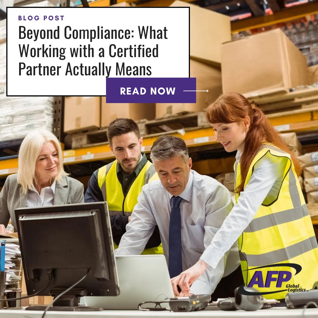 Certification can look simple when viewed as a logo on a website footer, yet the meaning behind it carries practical value for any shipper. A certified partner follows systems that have been checked and verified by outside auditors.

Read more: afplus.com/working-certif…