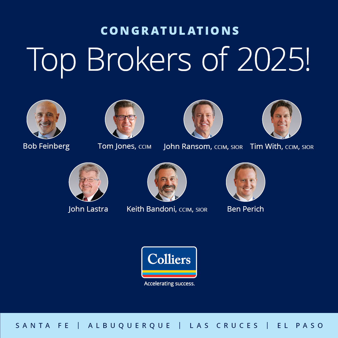 Congratulations to our Top Brokers for 2025! Thank you for your continued excellence and outstanding contributions!

#1 — Bob Feinberg and Tom Jones, CCIM
#2 — John Ransom, CCIM, SIOR and Tim With, CCIM, SIOR
#3 — John Lastra
#4 — Keith Bandoni, CCIM, SIOR
#5 — Ben Perich