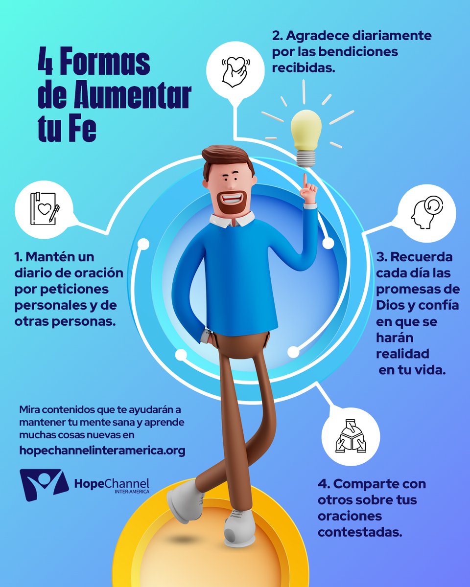 ¿Conoces otra cosa que te ayuda a aumentar la fe? Comparte en los comentarios 👇