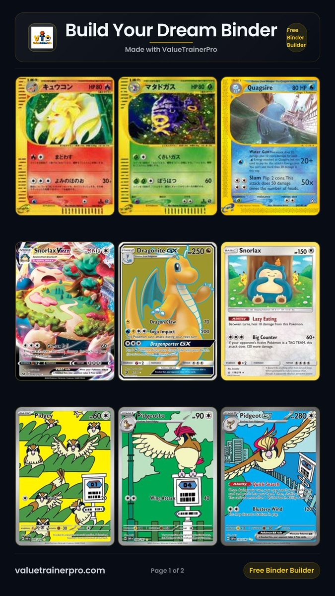 ValueTrainerPro's tweet photo. Checking prices every day gets exhausting.

Condition-aware tracking gives a steadier view of your collection over time.

Less noise. More clarity.
https://t.co/U636H6SUxb - available on the Google Play Store

#PokemonTCG #PokemonCollection #TCGTools https://t.co/cnJVvU6S3M