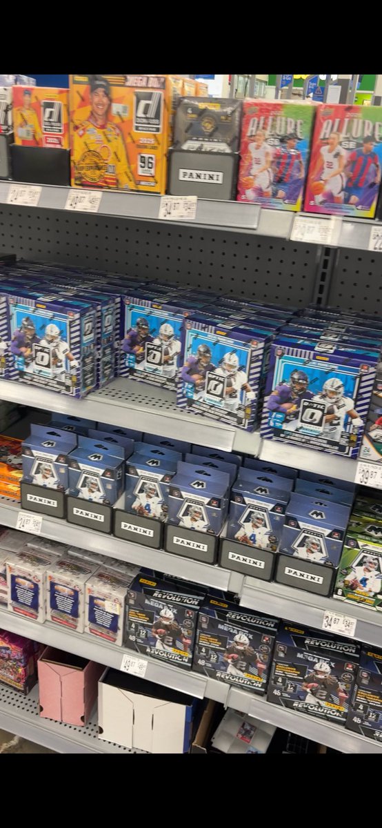 Never thought I’d leave 18 Optic football mega boxes on the shelf. Didn’t buy one after I got two online and watched a bunch of YouTube videos of them. They are trash. Thanks <a href="/PaniniAmerica/">Panini America</a> for ruining your best product the last year you have the license. <a href="/CardPurchaser/">Card Purchaser</a>