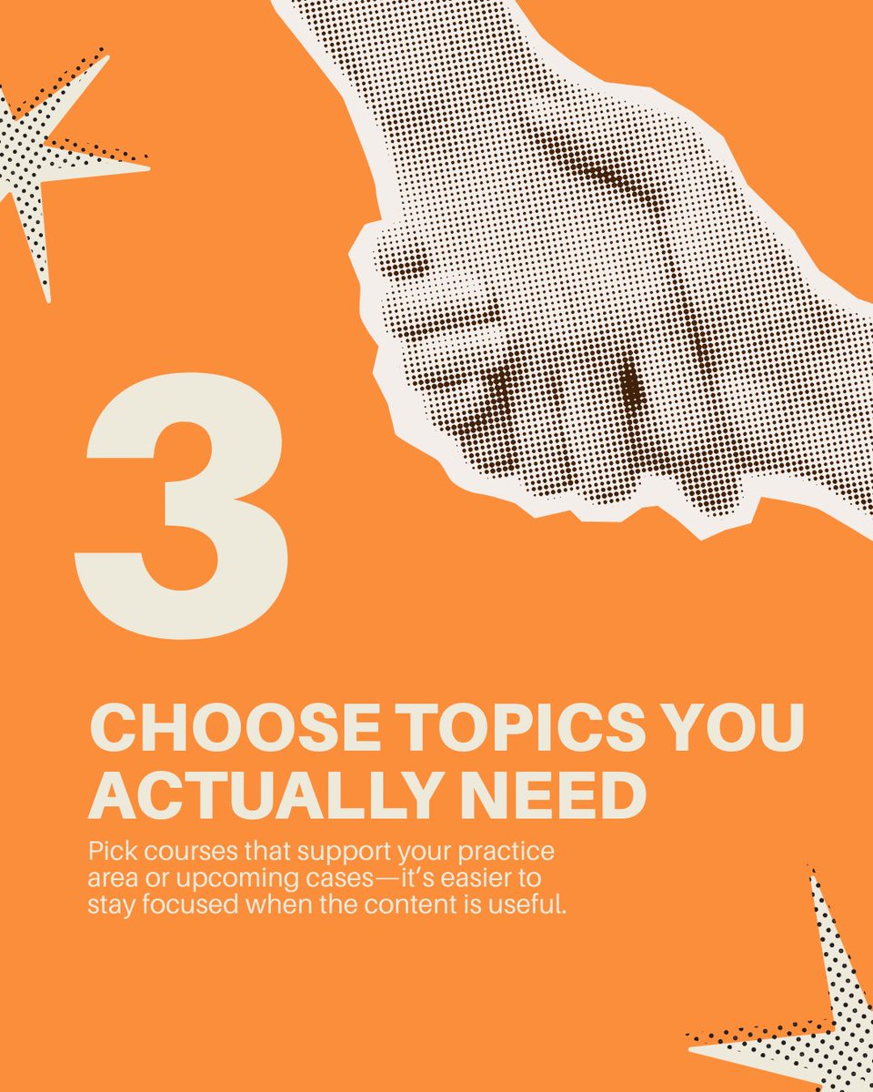 LexVid's tweet image. Don’t just check the CLE box—choose courses that actually matter to your practice. Focus on topics that support your cases, sharpen your skills, and help you excel in your area of law. 📚⚖️

#CLE #MCLE #AttorneyLife #ContinuingLegalEducation