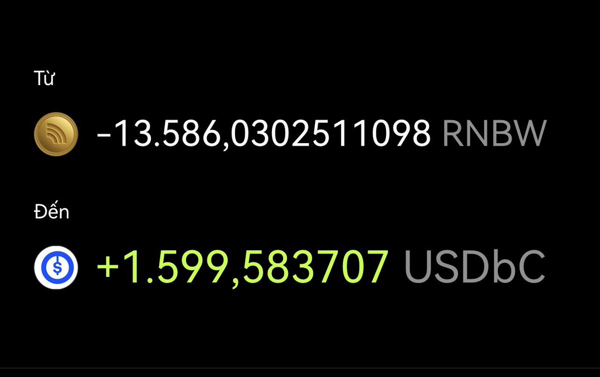 Lãi được chút tình cảm $RNBW