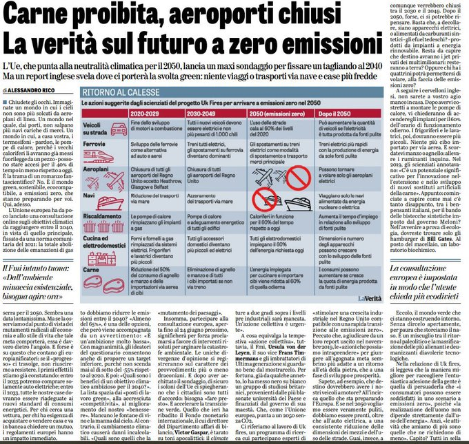 Erinni15's tweet image. carne proibita, aeroporti chiusi
la verita' sul futuro a zero emissioni 

Riassumiamo con:  tornare a vivere nelle caverne

#clima #co2 #climateScam #farsaGreen