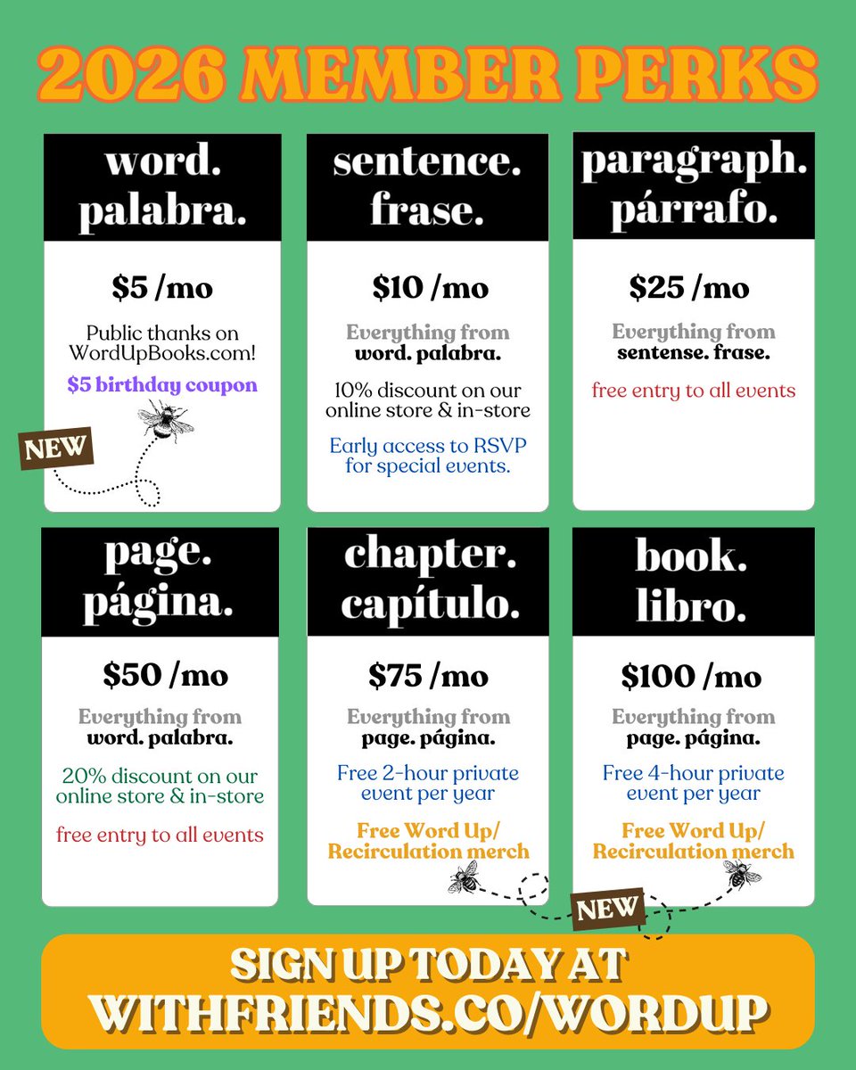 Word Up Community Bookshop/ Librería Comunitaria tweet media