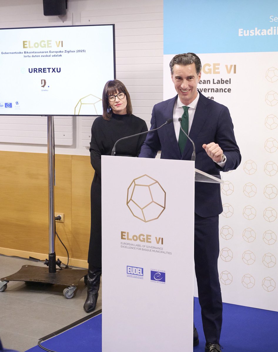 EUDEL_eus's tweet photo. ✳️🇪🇺🔝Europako #gobernantza ren elitean dauden euskal udalen zerrenda hazten ari da

🏆BILBOk, LEIOAk, ERRENTERIAk eta URRETXUk @COECongress Europako Kontseiluaren Zigilua #ELoGE lortu dute

🏛️TOLOSAk gobernu onaren balioekiko konpromisoa berretsi du

🔗 https://t.co/QXJb5YmOvg https://t.co/mIdkh9P7QL