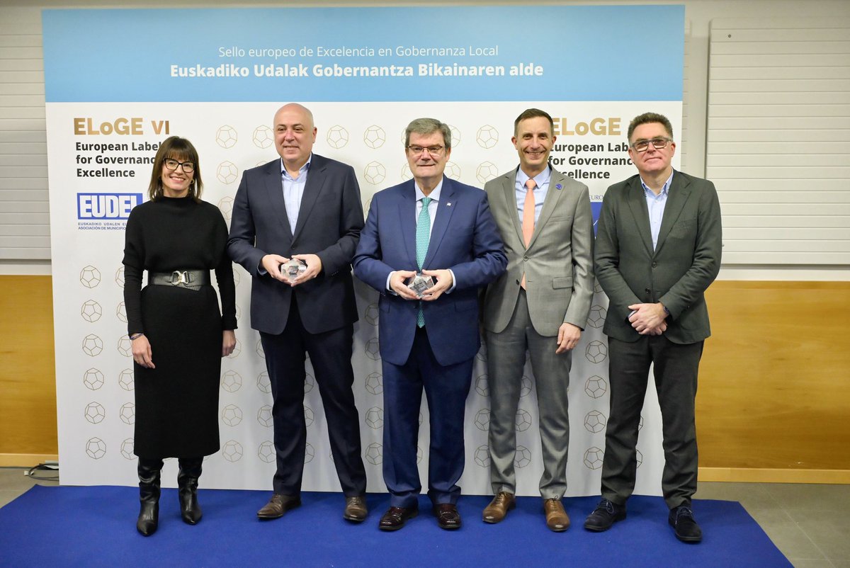 EUDEL_eus's tweet photo. ✳️🇪🇺🔝Europako #gobernantza ren elitean dauden euskal udalen zerrenda hazten ari da

🏆BILBOk, LEIOAk, ERRENTERIAk eta URRETXUk @COECongress Europako Kontseiluaren Zigilua #ELoGE lortu dute

🏛️TOLOSAk gobernu onaren balioekiko konpromisoa berretsi du

🔗 https://t.co/QXJb5YmOvg https://t.co/mIdkh9P7QL