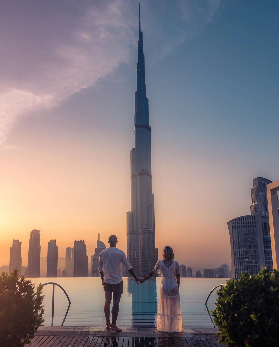 Hand in hand, heart in Cloud 9. 💕☁️ Let Dubai be the canvas for your love story, where every sunset paints a new chapter. 

📸 @roamepic
#VisitDubai
