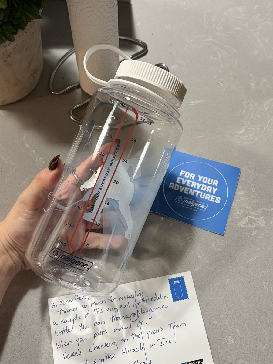 JennyStreeter3's tweet image. Thank you @nalgene for this super cool and cute water bottle ahead of the Men’s ice hockey tournament in this year’s Winter Olympics!

Really appreciate you keeping this hockey reporter hydrated🚰🇺🇸